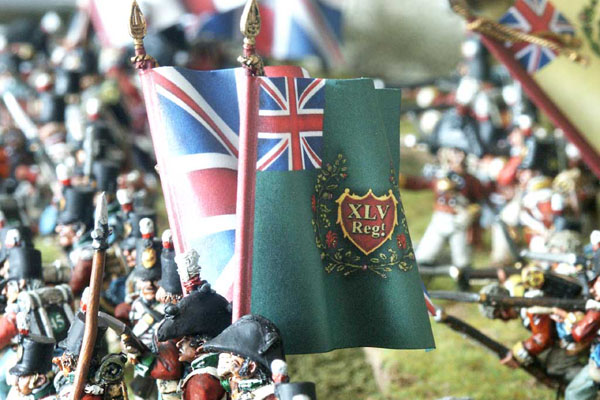 28mm scale British Napoleonic flag.