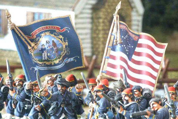 ACW Union Infantry flags.