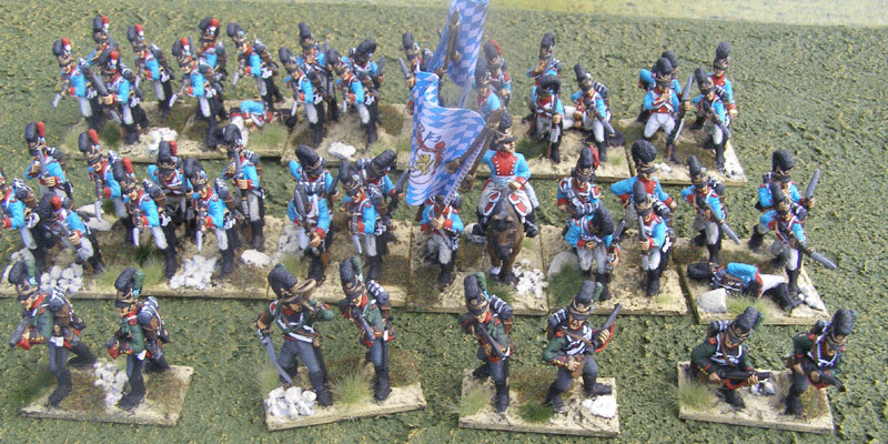 Bavarians painted for a customer.